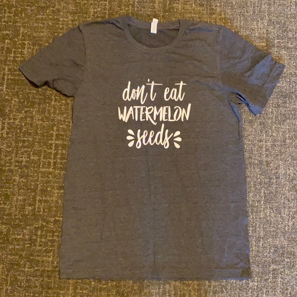 Canvas custom pregnancy shirt “don’t eat watermelon seeds”